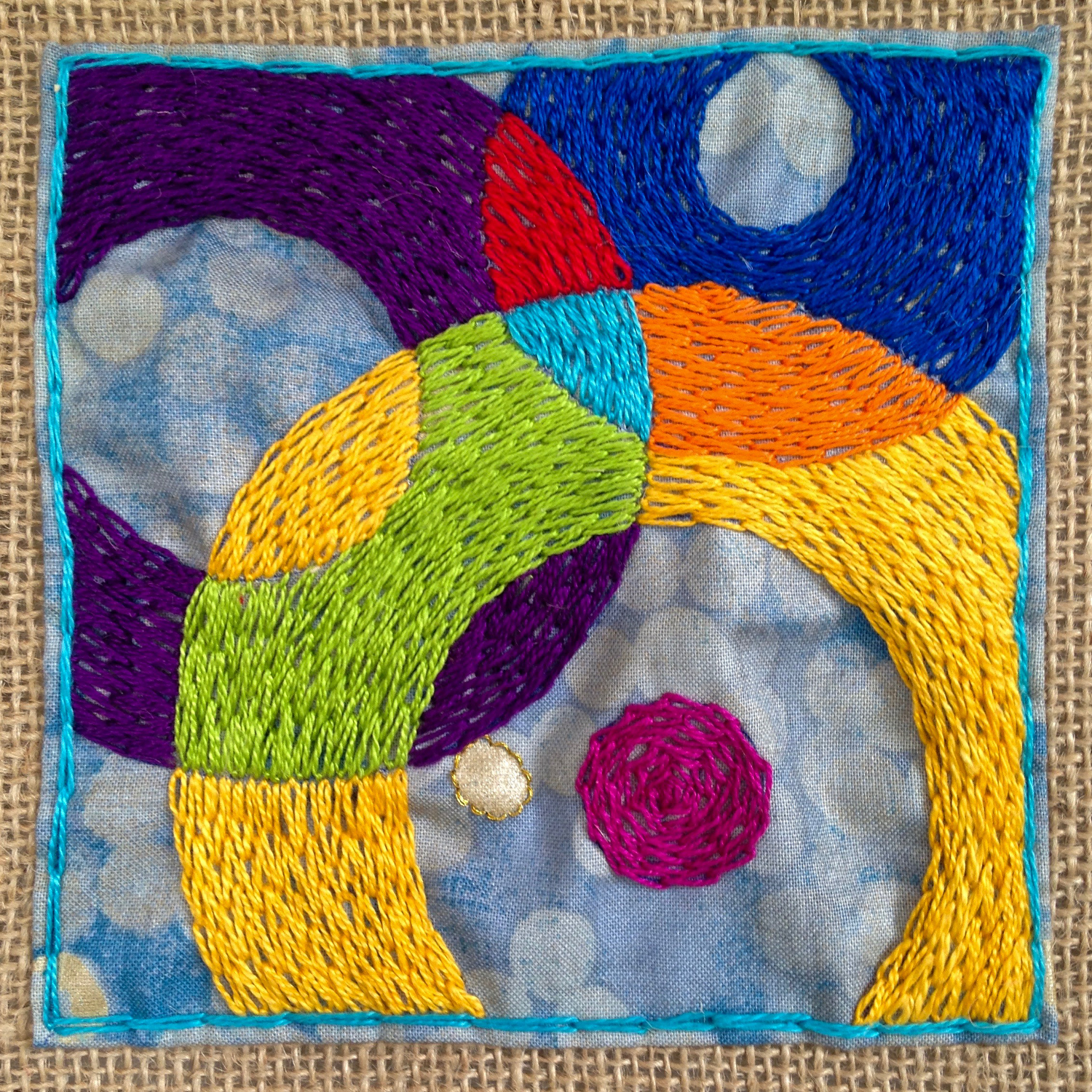 Genetic predisposition? My Made on Monday #23, made several weeks before I found my mother's needlepoint.