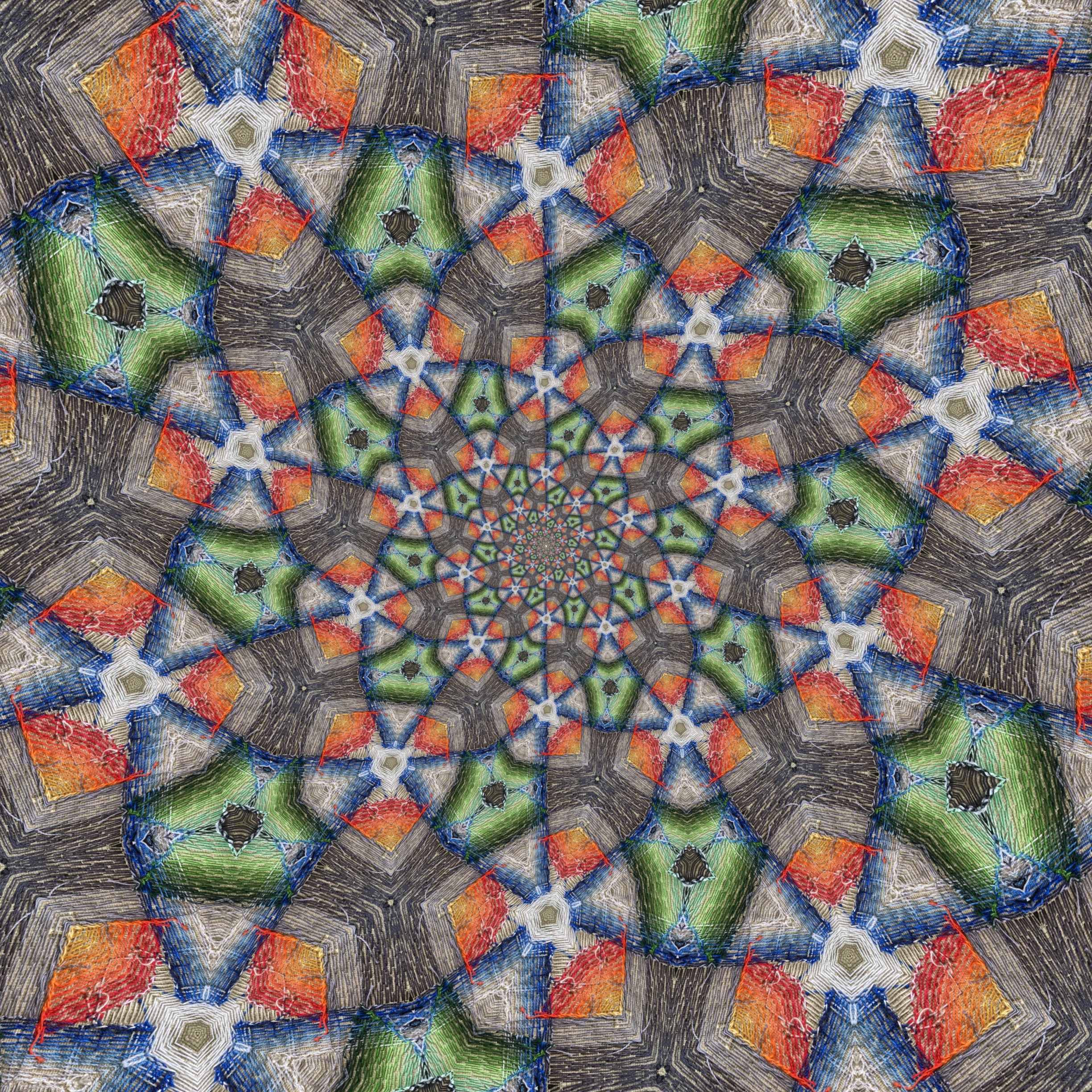 The back, kaleidoscoped