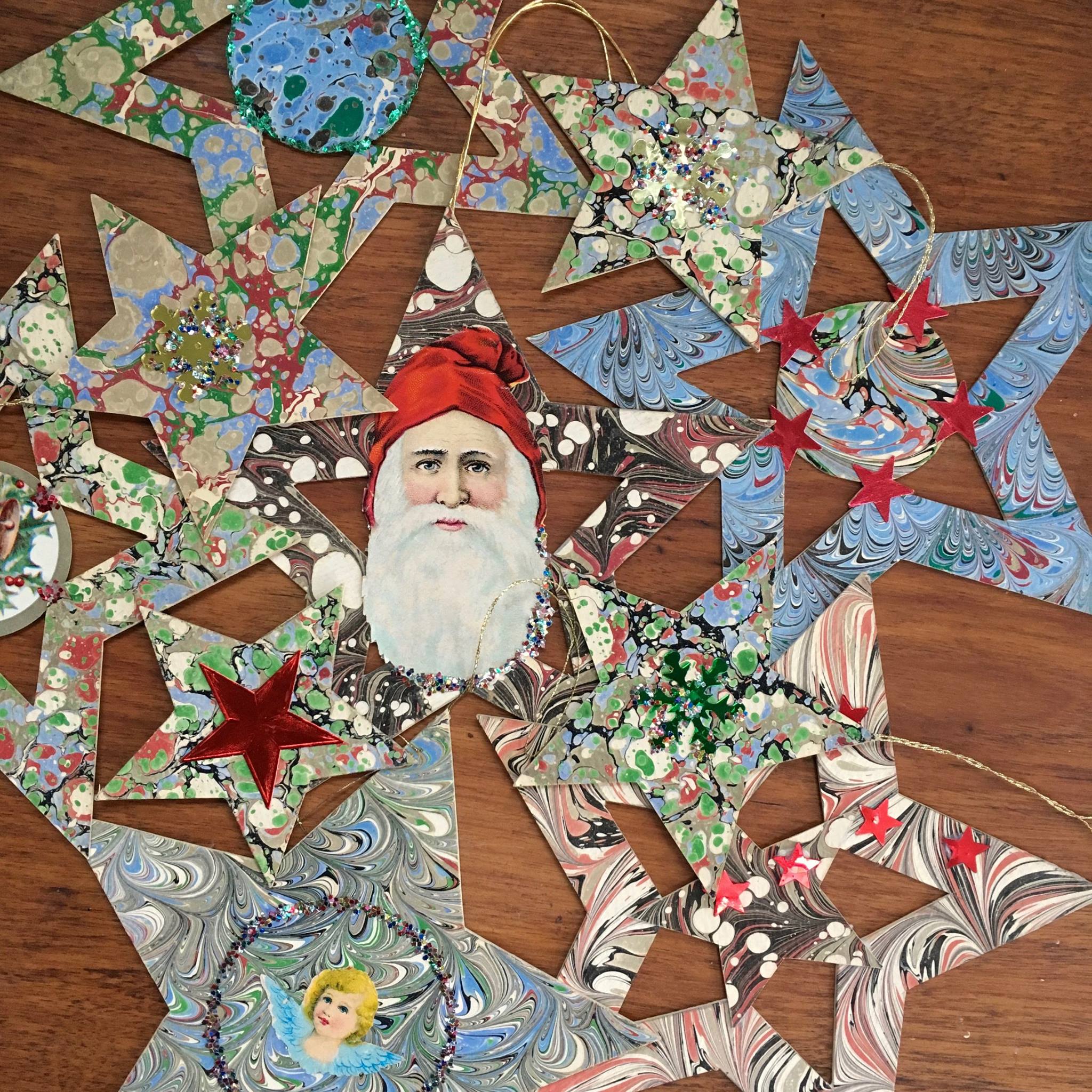 Marbled stars made by my sister