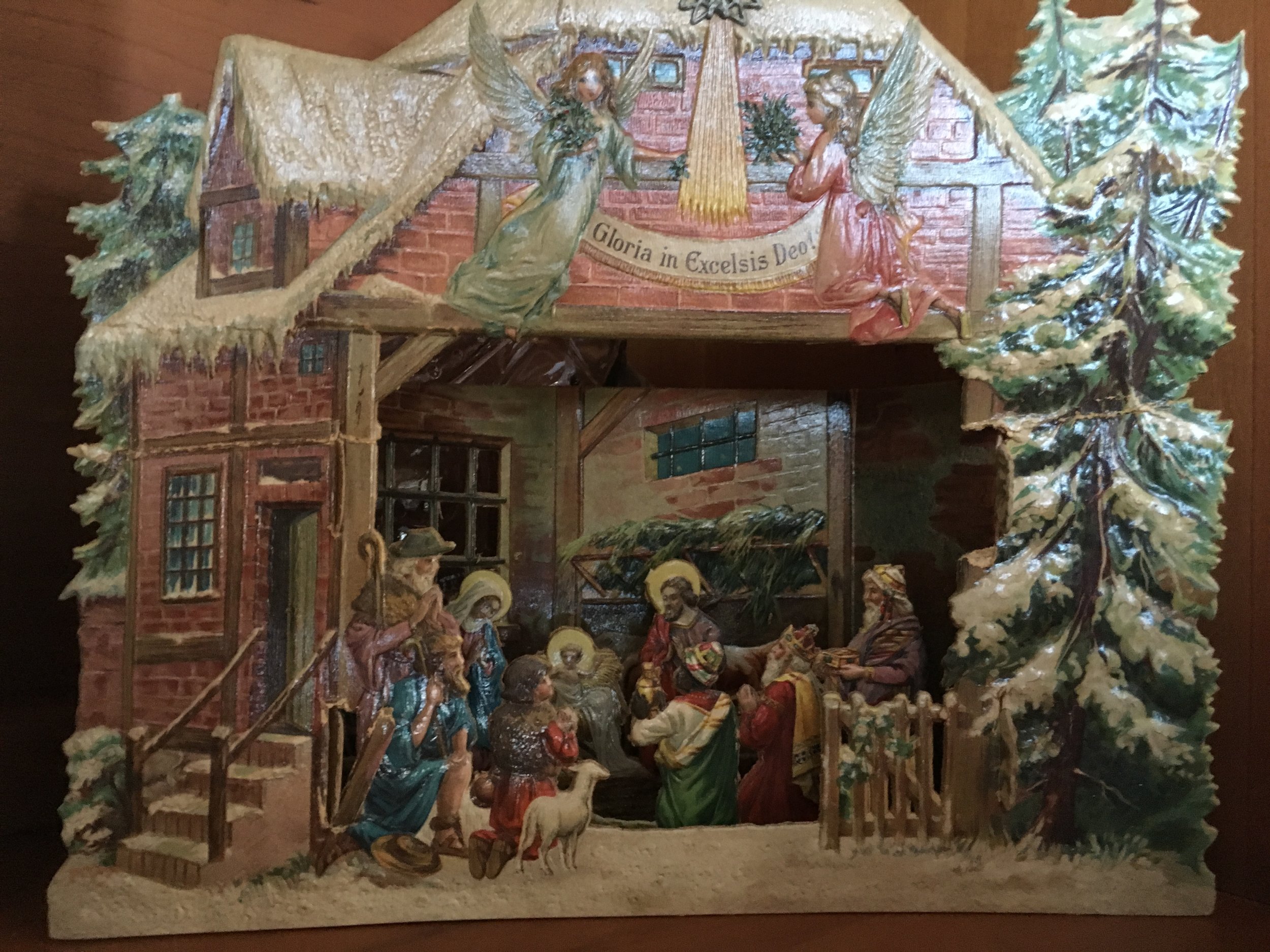 Another antique pop-up Christmas card