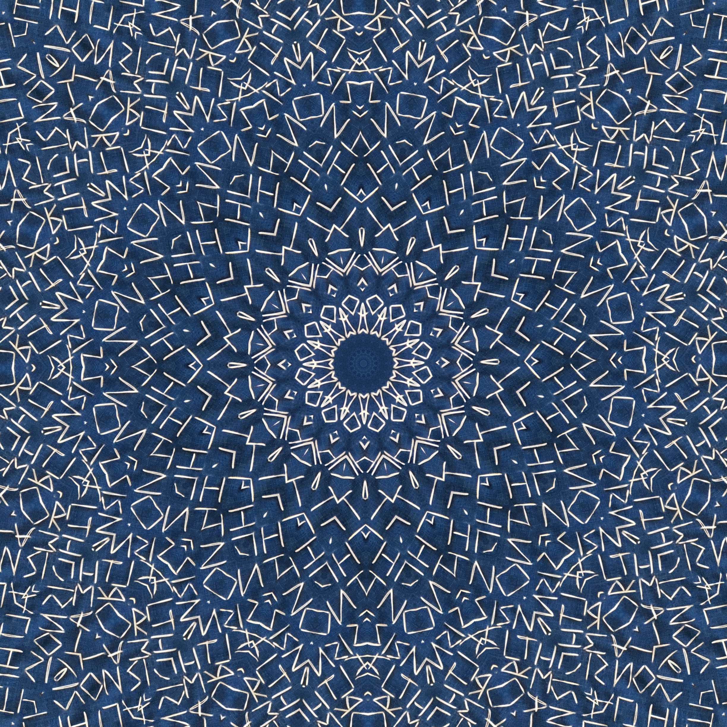 Star field, kaleidoscoped.