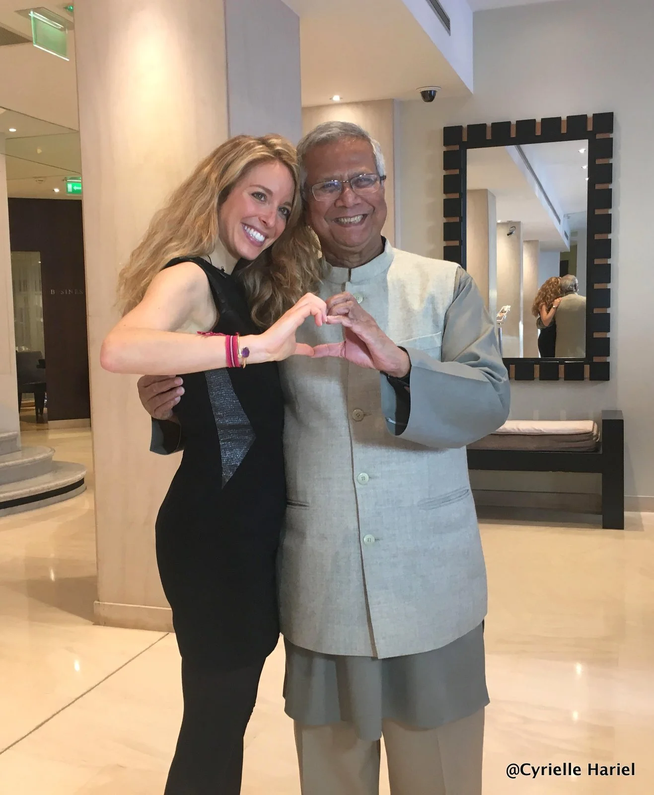 the nobel peace prize laureate, founder of micro credit & social buisness father, pr Yunus muhammad