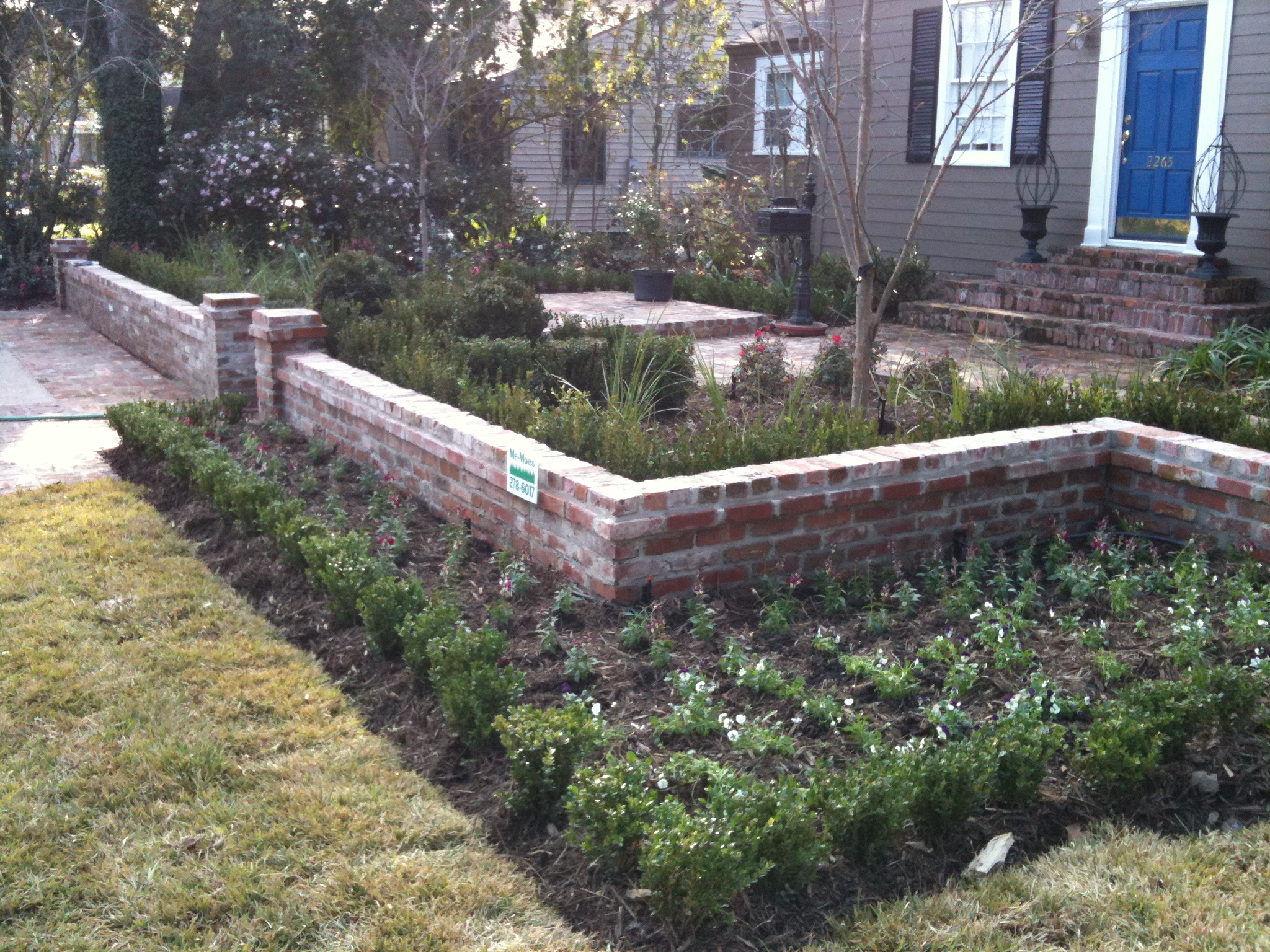 Front yard after