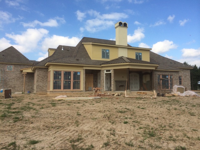 Rear of home before