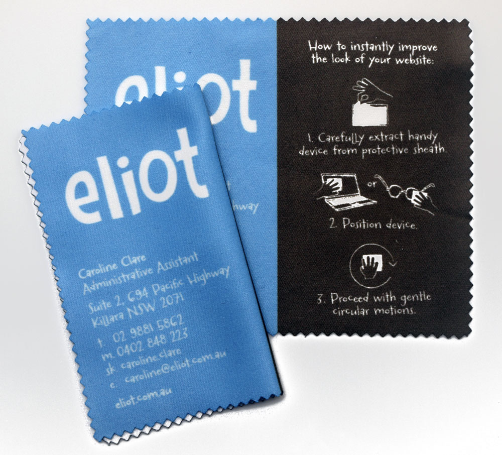 How cloths are used as business cards