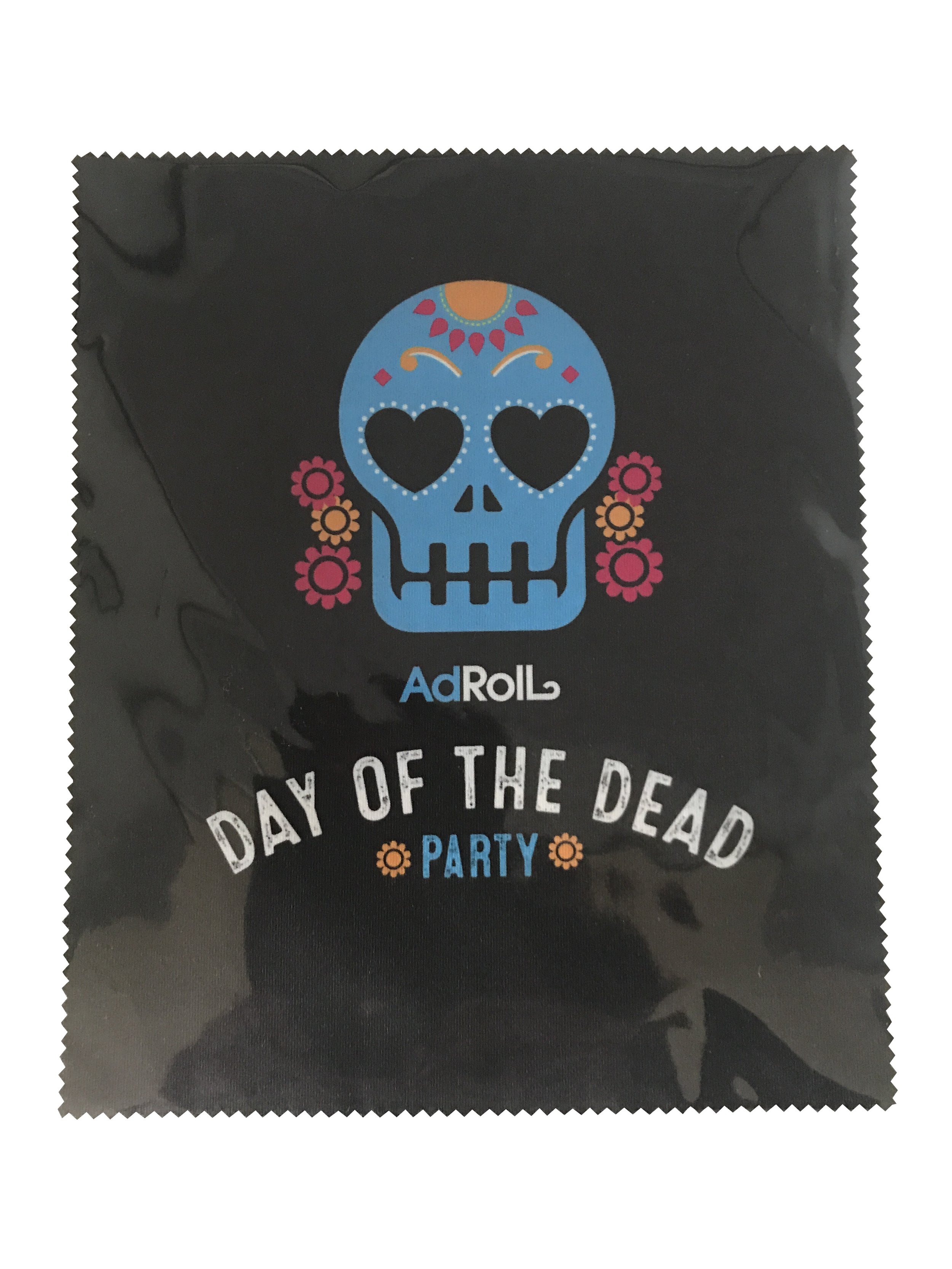 Printed cloth in polybag advertising an event