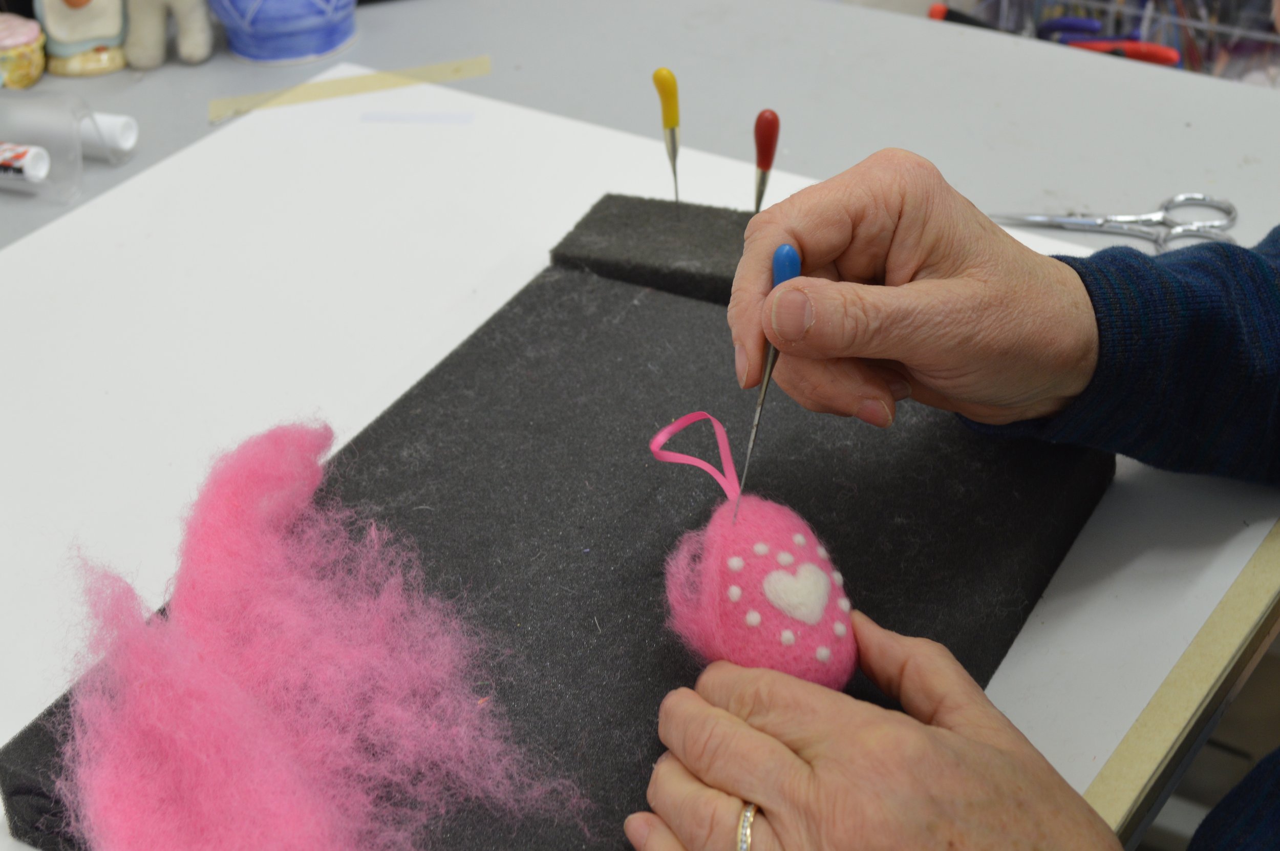 Needle felting