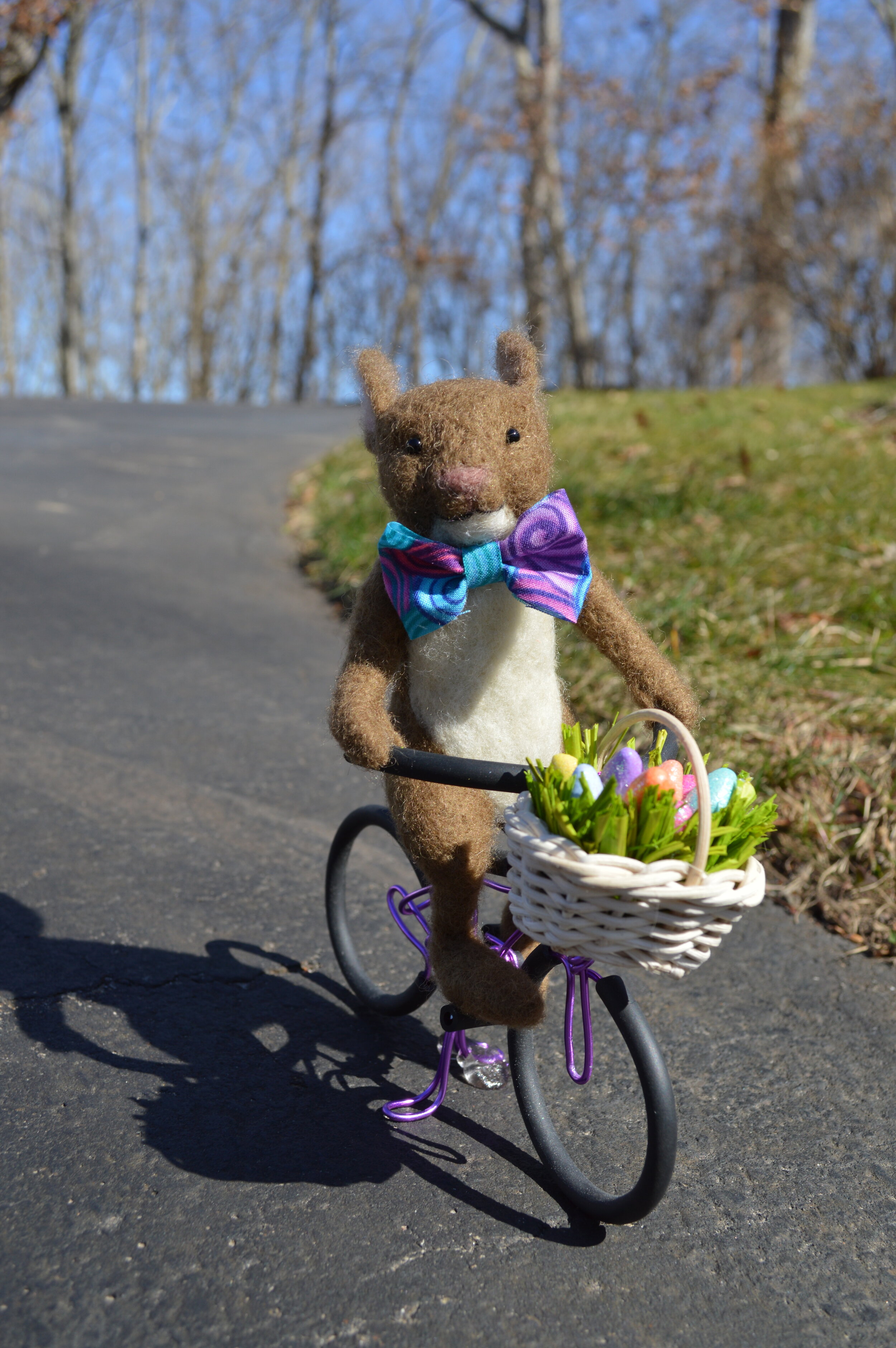 Easter Bunny on Bicycle