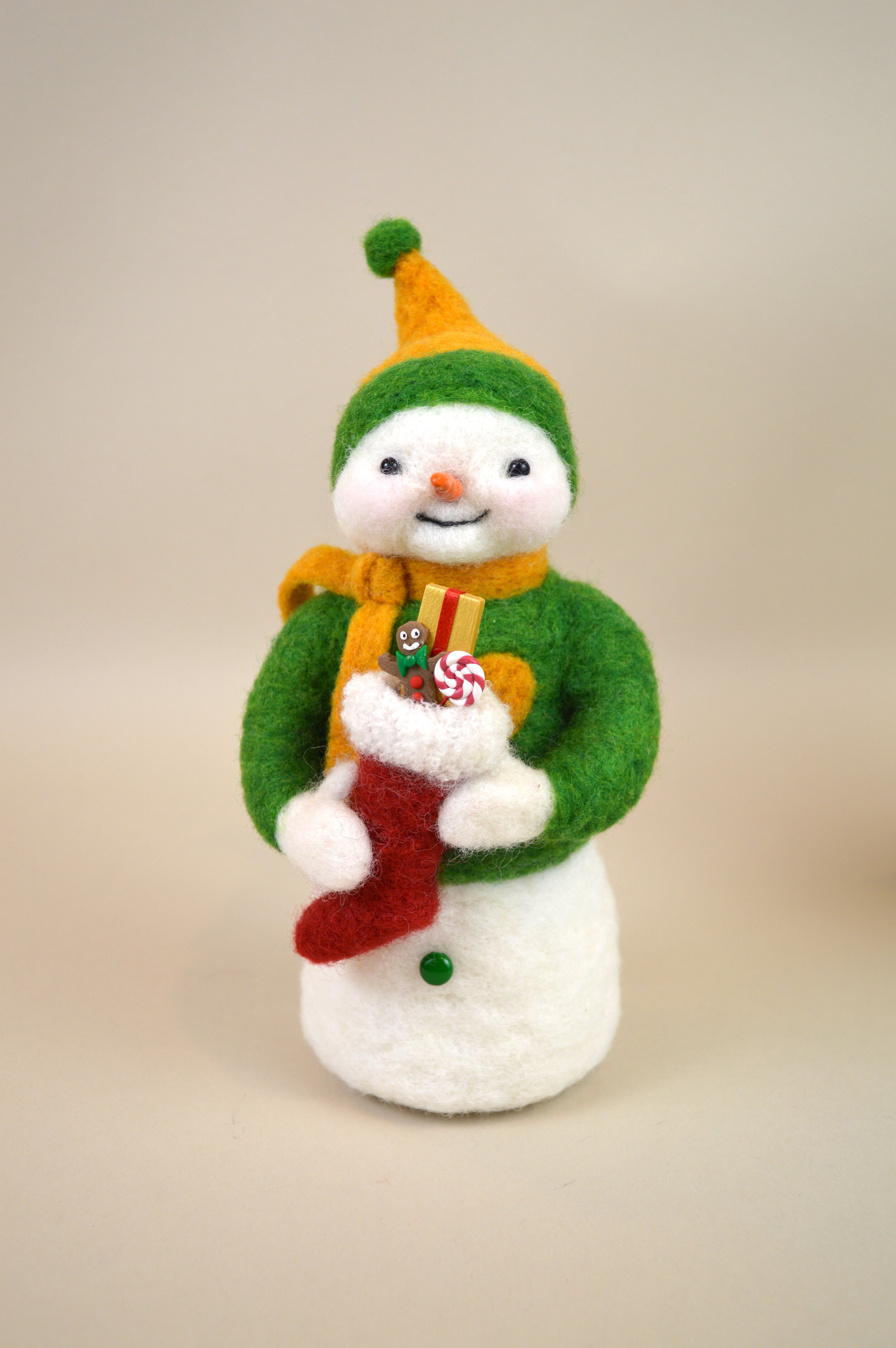 Snowman w/ Xmas Stocking