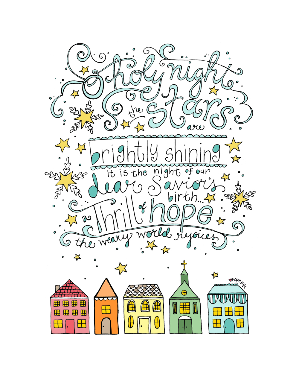 O Holy Night Free Printable Art