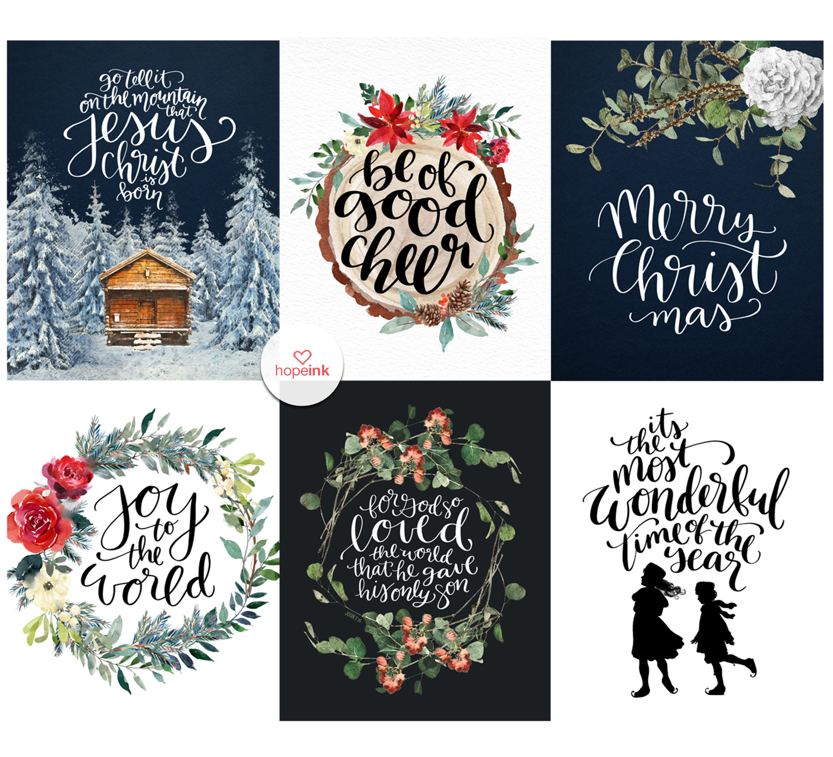 Woodland Christmas Cards Hope Ink
