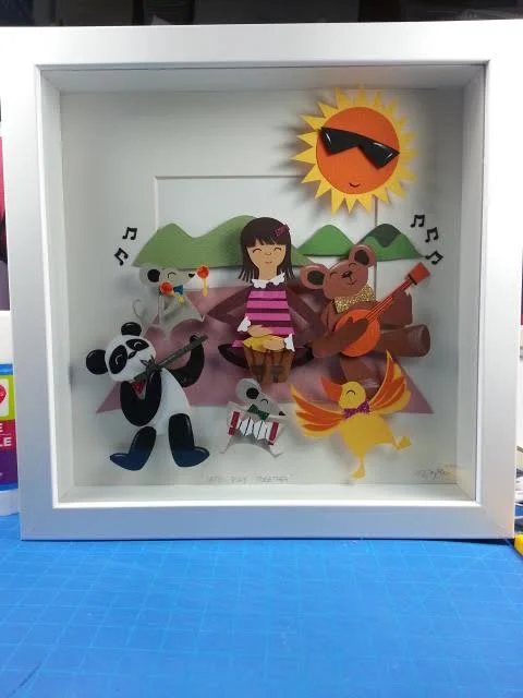 3D pop up illustration