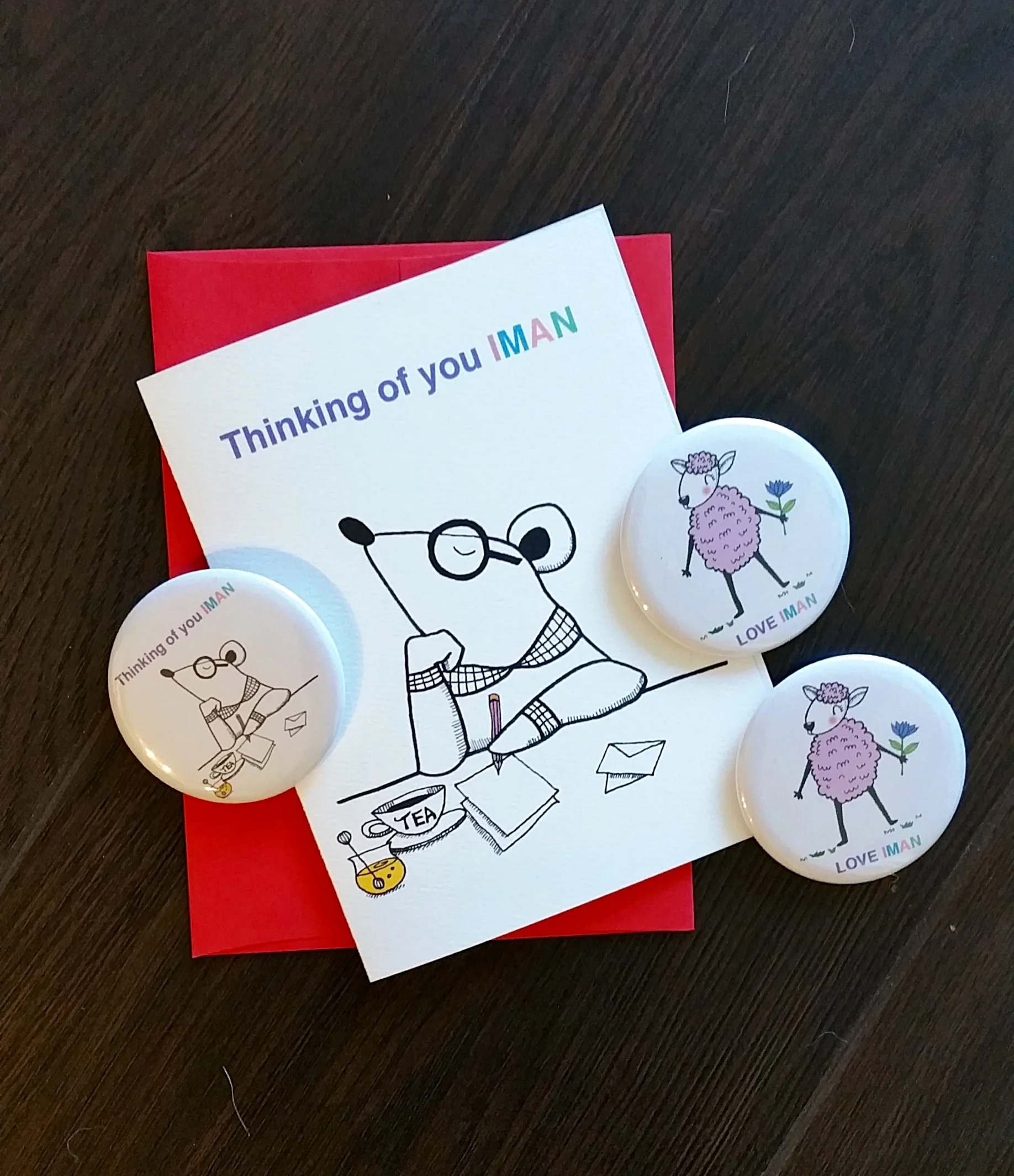 Custom buttons & a card