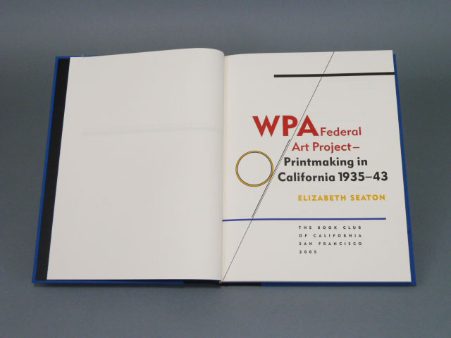 WPA Federal Art Project-Printmaking in California 1935–43