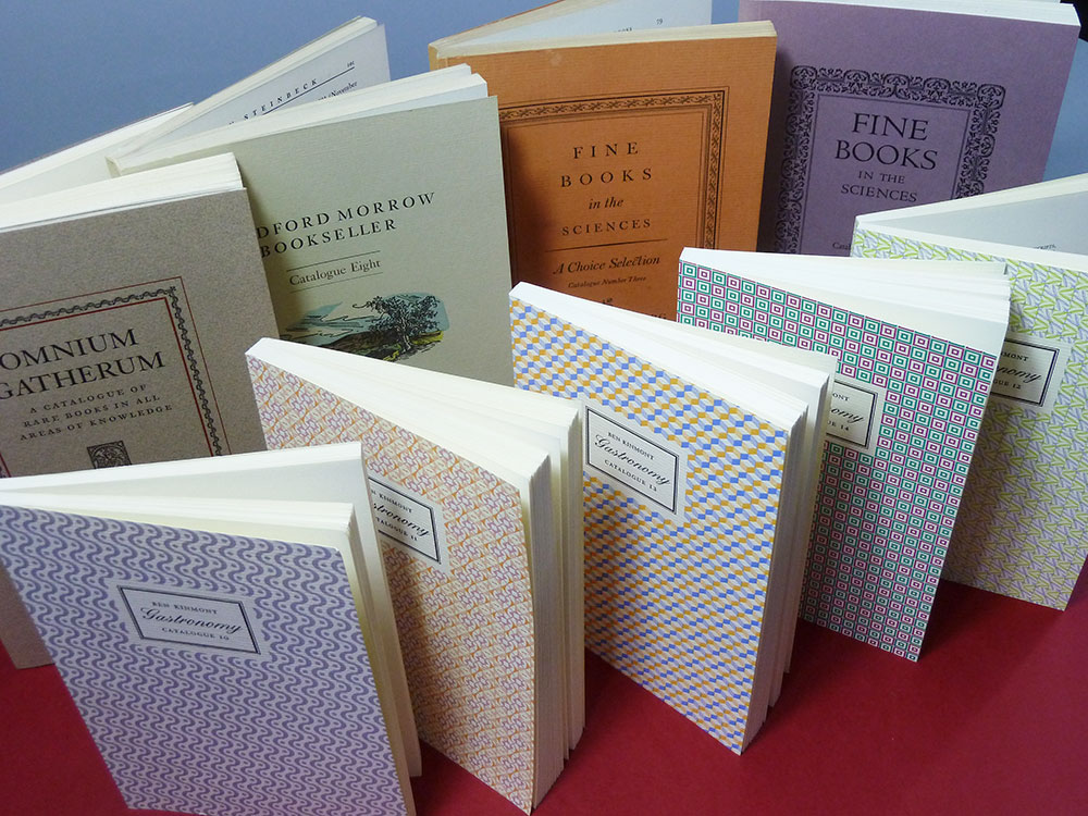 A bevy of booksellers' catalogs.