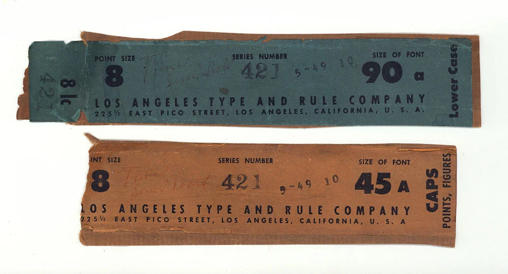 L A Type & Rule