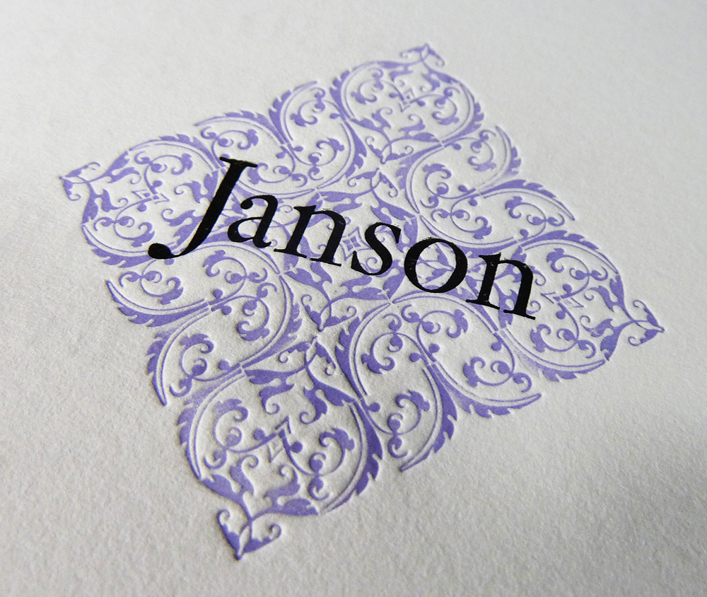 Janson Display Type