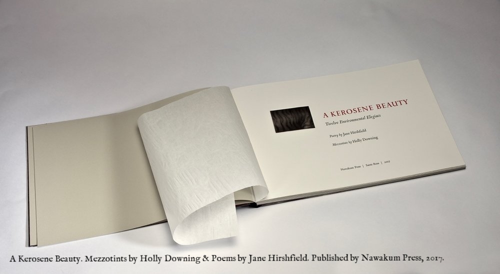 A Kerosene Beauty. Mezzotints by Holly Downing & poems by Jane Hirshfiled