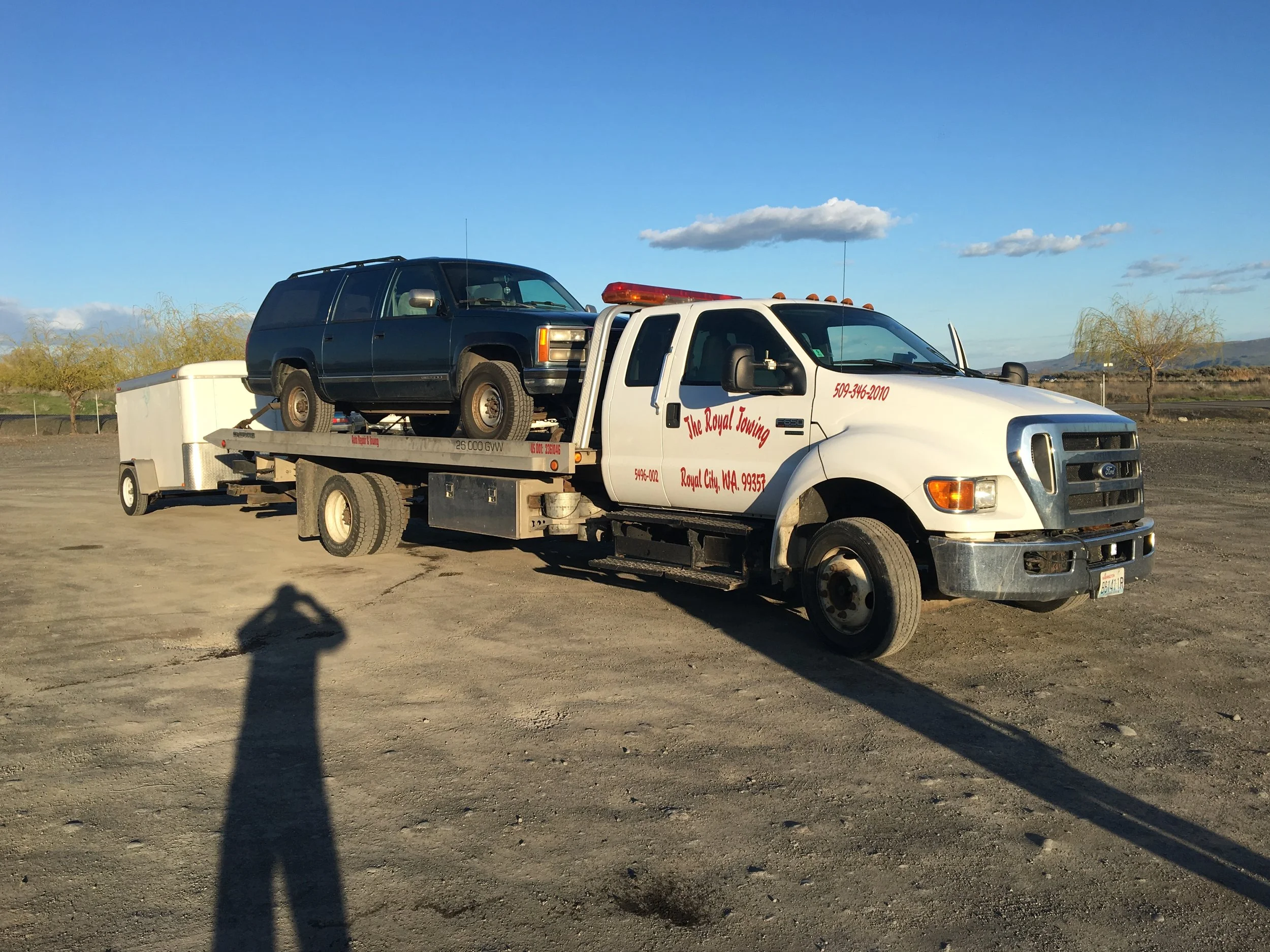 Bertha Getting Towed.JPG