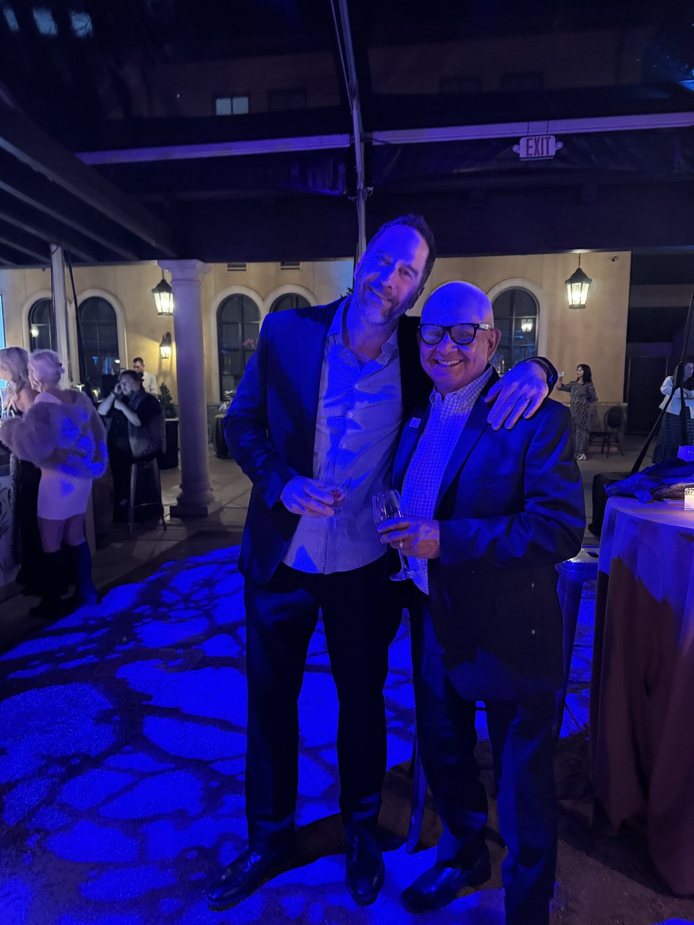 V Foundation Event at Bacchus Landing. Image of Bradford Brenner and Al Lopez.JPG