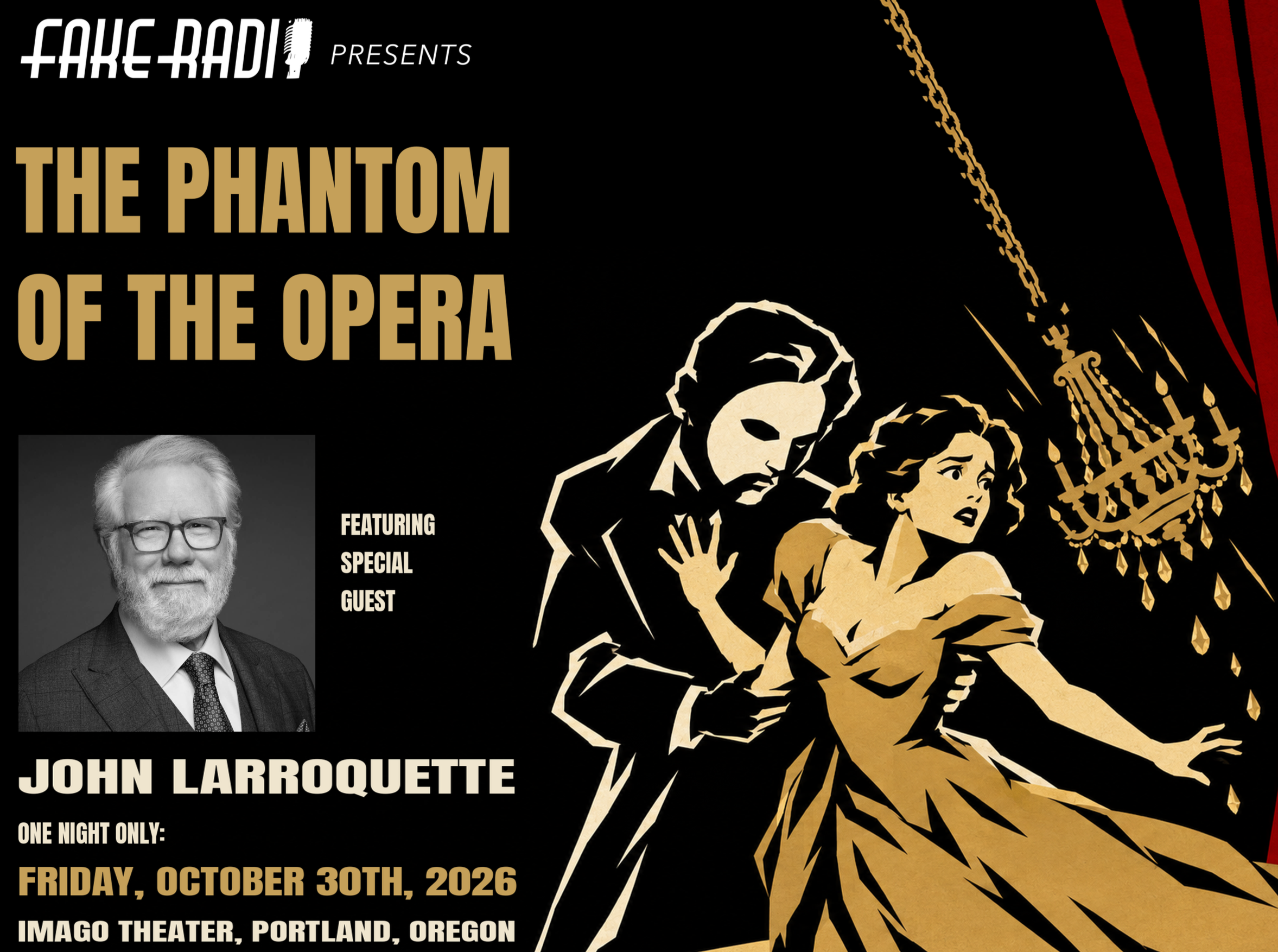John Larroquette is... The Phantom of the Opera!