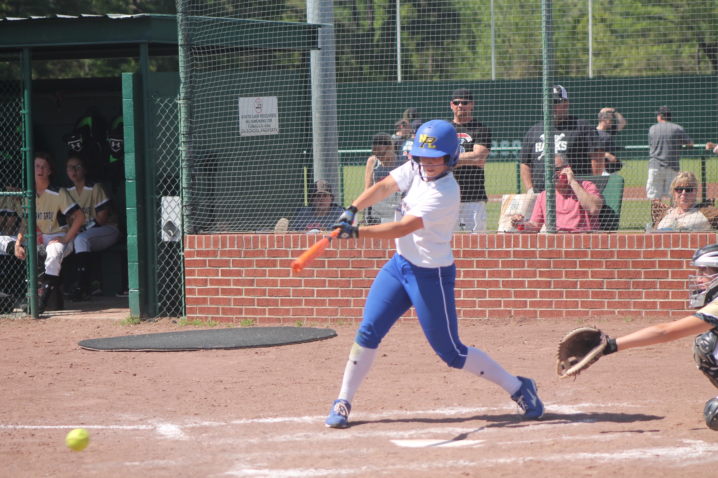 Tanna Huie with a hit earlier in the year.