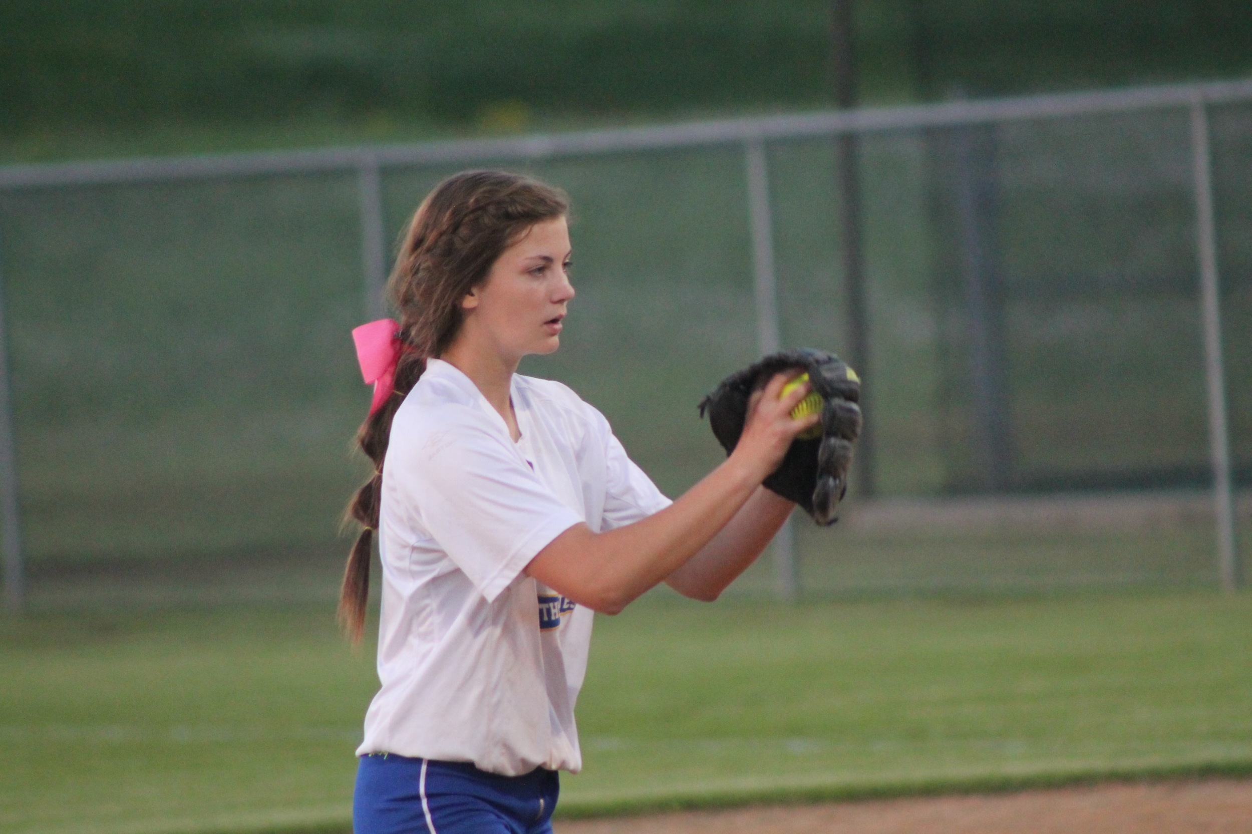 Reagan Richardson pitches a no-hitter against Pittsburg Monday night.