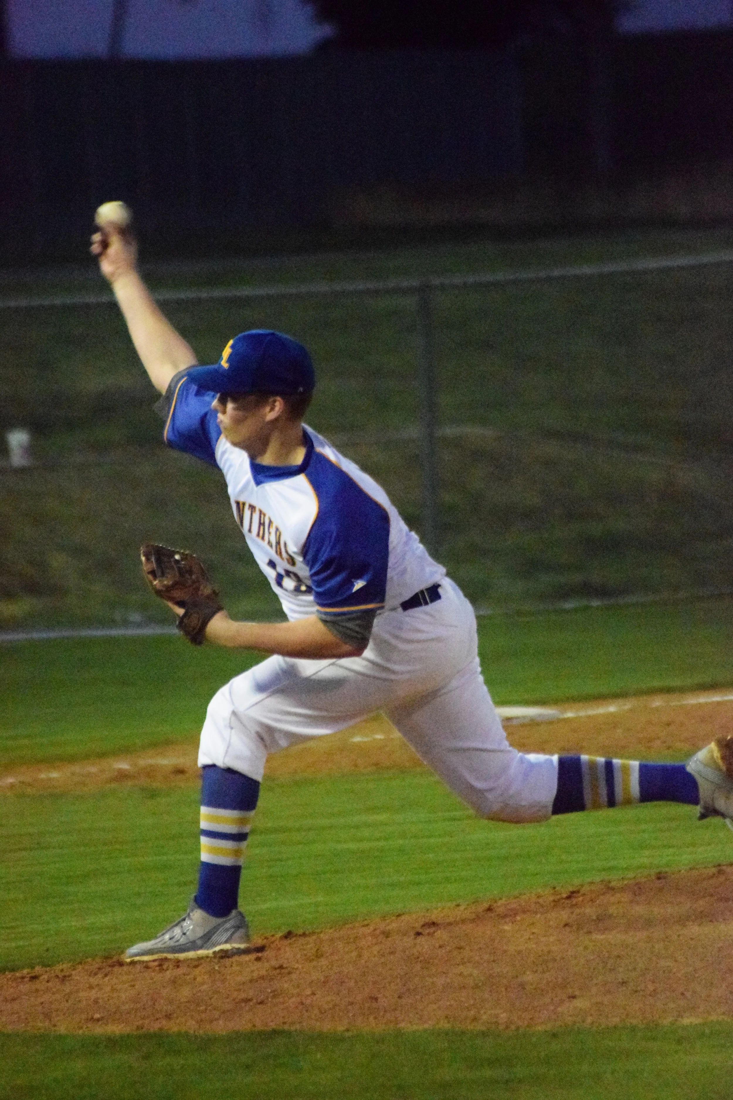 (Photo by Bev White) Ty Jones delivering a pitch earlier in the season