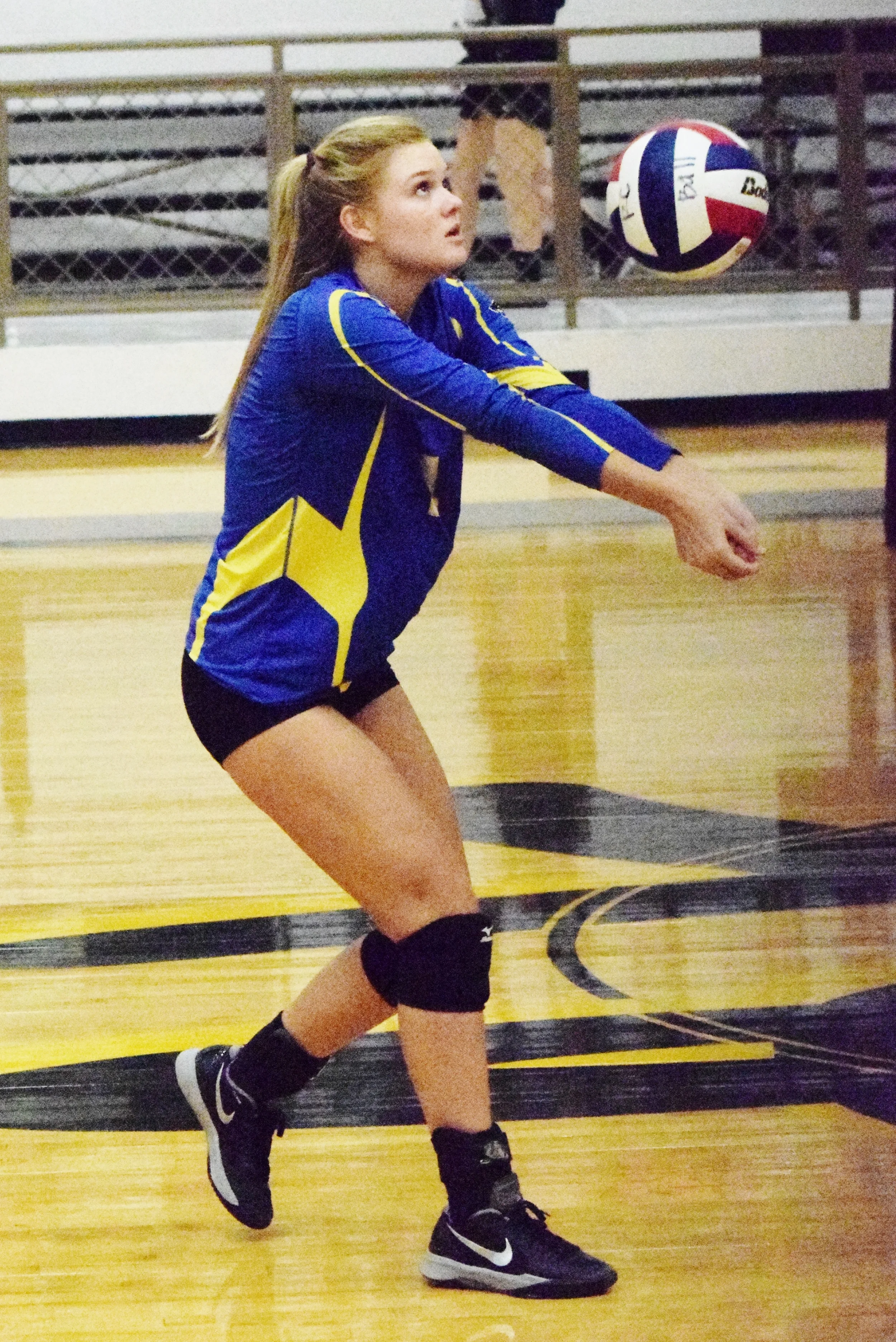 (photo by Bev White) Kayla Igleheart with a hit against Royce City.