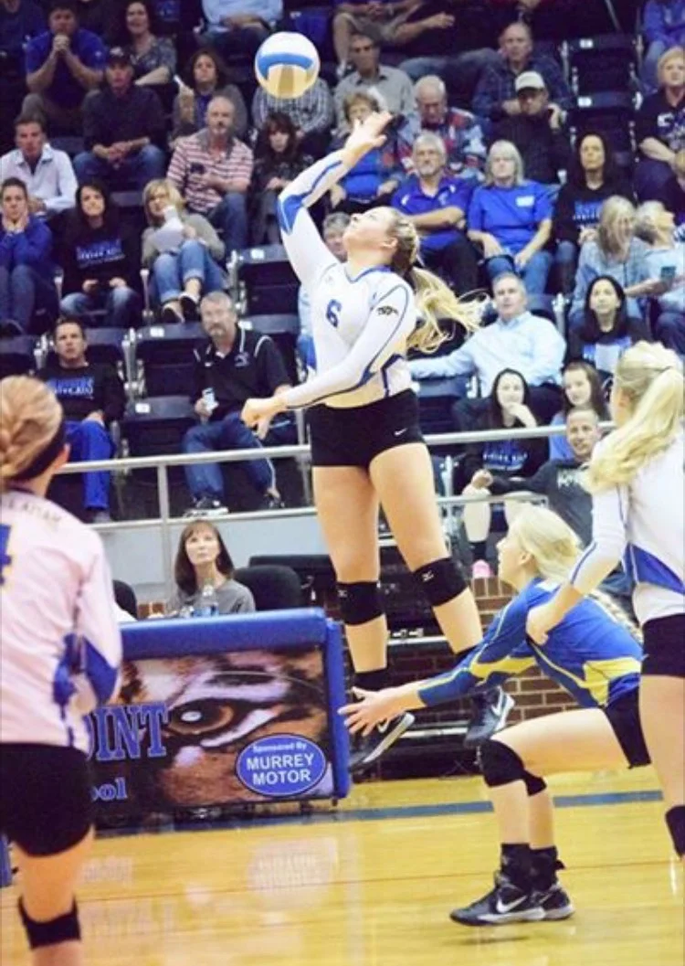 (Photo by Beverly White) Sydney Foy hitting the ball against Spring Hill.