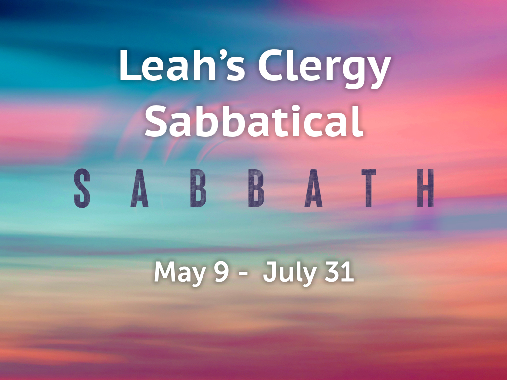Leah's Clergy Sabbatical