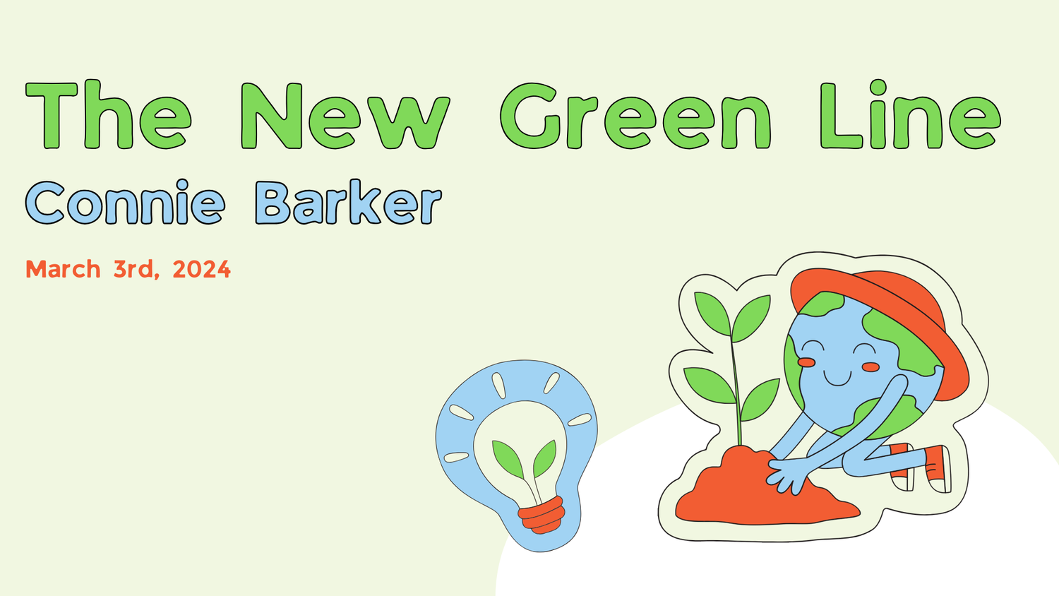 The New Green Line, Guest Speaker Connie Barker episode artwork
