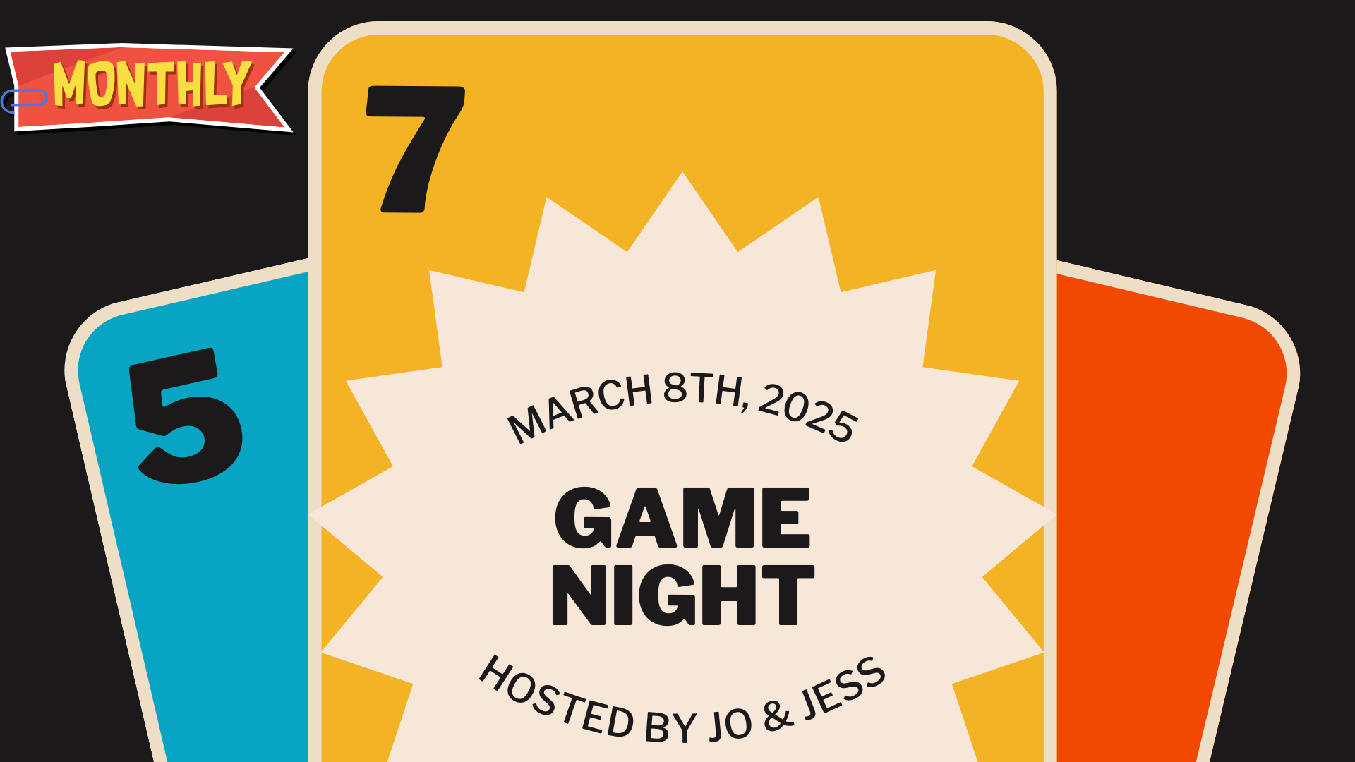 🎲 Monthly Game Night with Jo &amp; Jess! 🎲