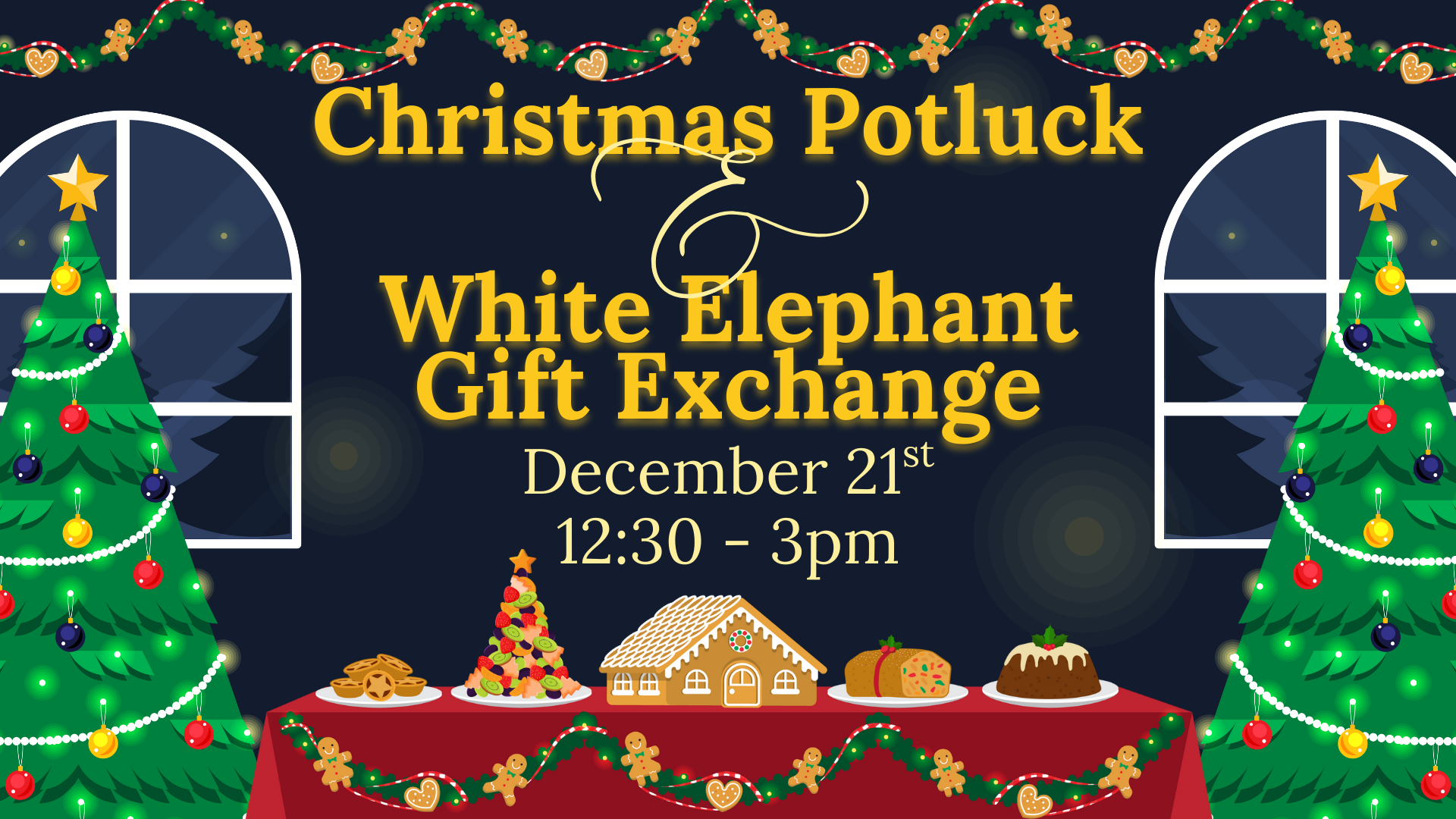 🎄 Annual Christmas Party Potluck and Gift Exchange 🎄