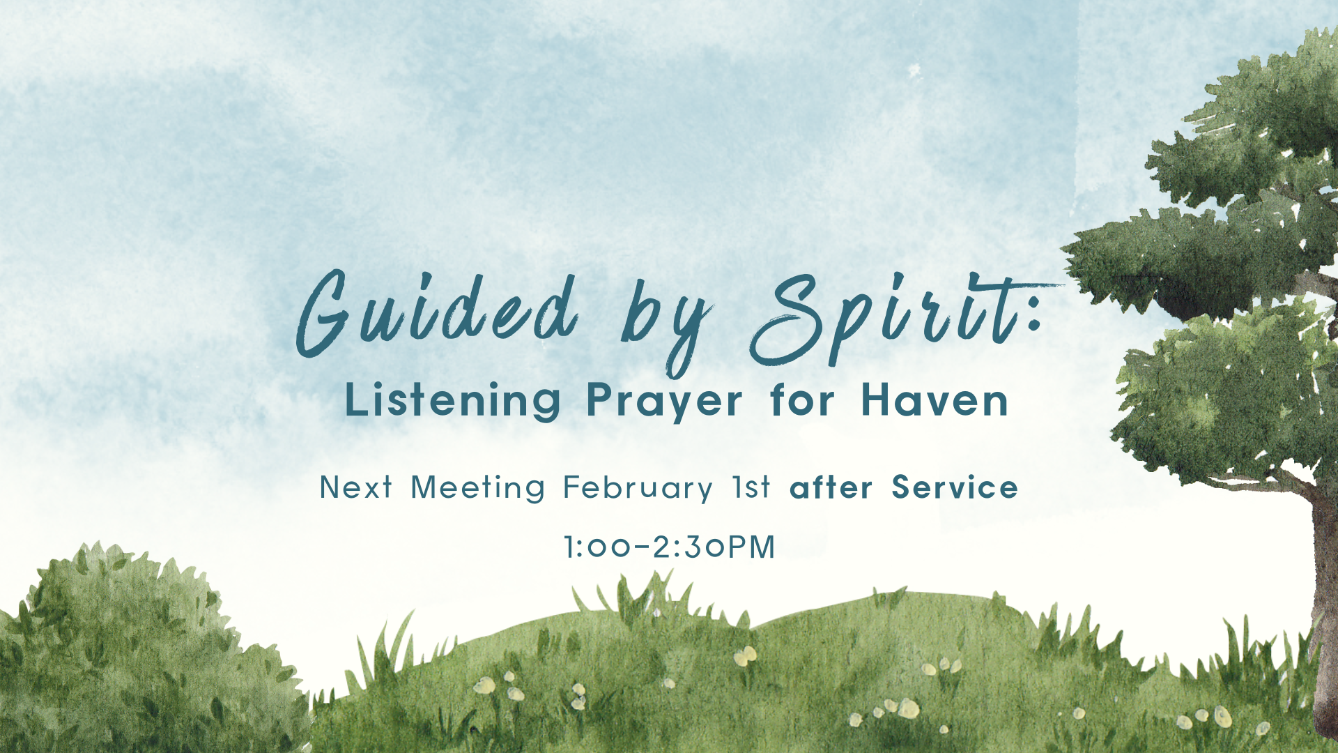 🕊️Guided by Spirit: Listening Prayer for Haven
