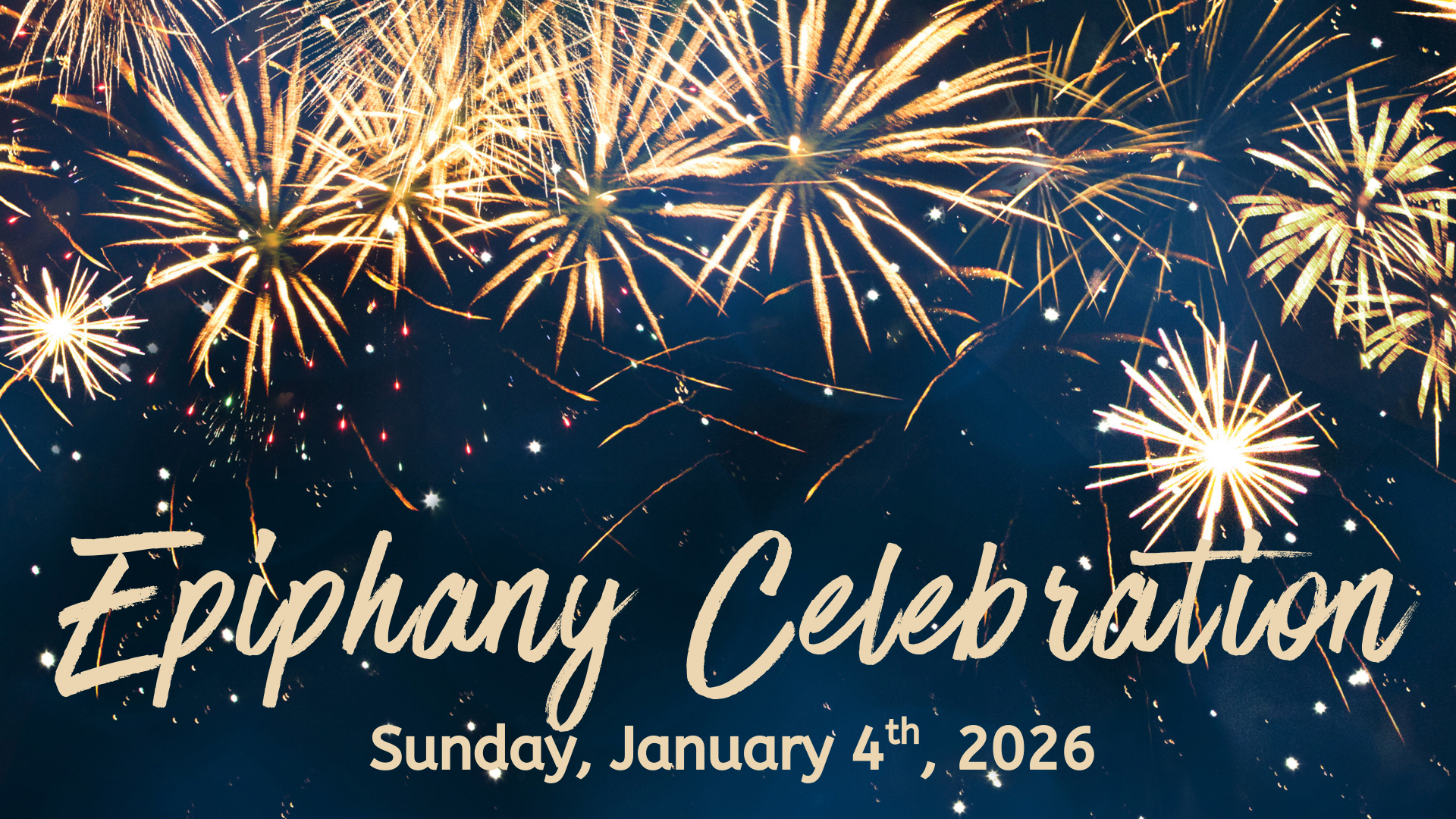 Epiphany Celebration this Sunday