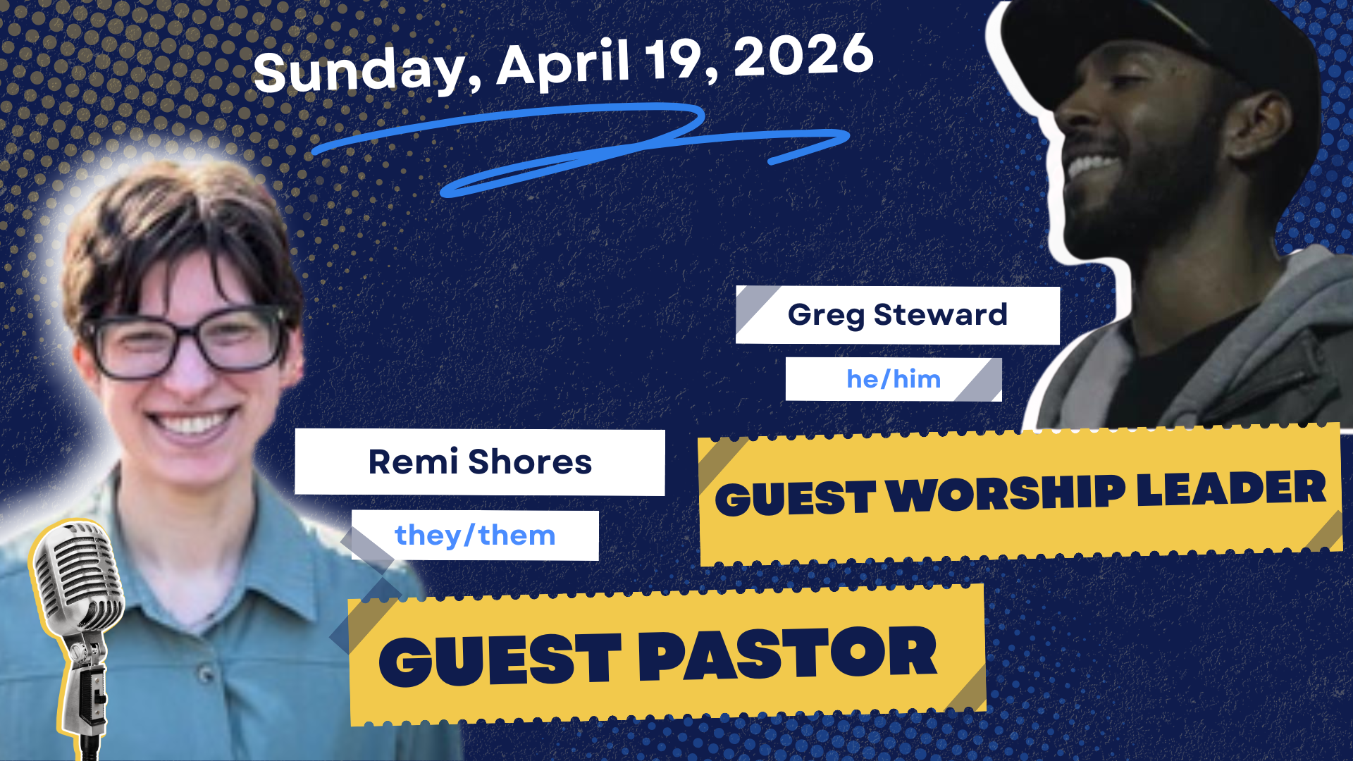 Guest Speaker and Worship Leader this Sunday!