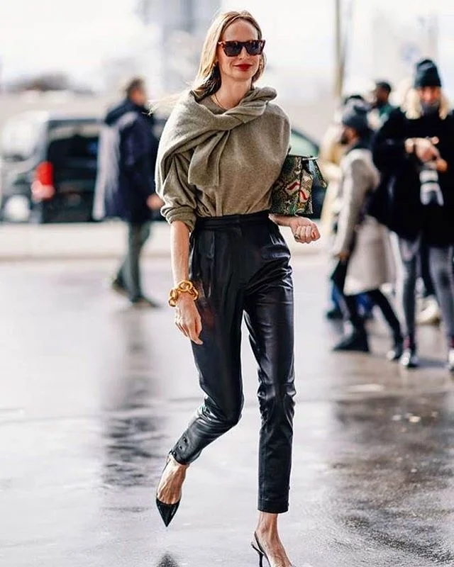 Obsessing over leather pants currently. Anyone know of any good vegan leather brands at a mid range cost?