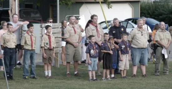  Boy Scouts assisted with placement of veterans names on flags 