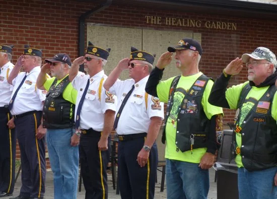  Honoring those who have served. 