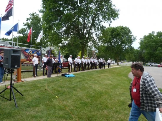  Opening Ceremony - Hayfield Field of Flags, Hayfield, Mn. 
