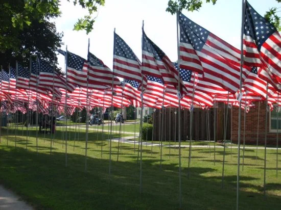 Field of Flags Hayfield, Mn 7-27-13