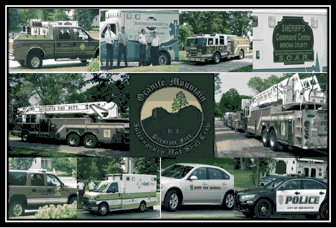  SE Minnesota Fire Fighters, Law Enforcement and EMS attended the service 
