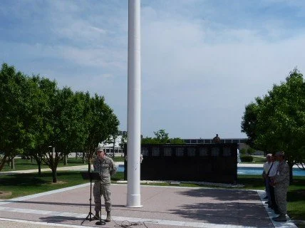  Cadet Matthieu Caldwill Reudn read names of fallen. 
