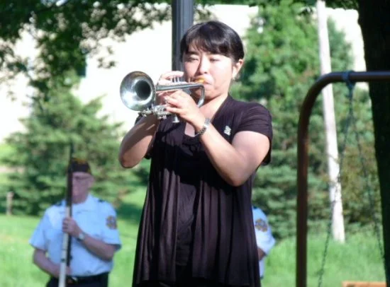  Taps played for the fallen. 