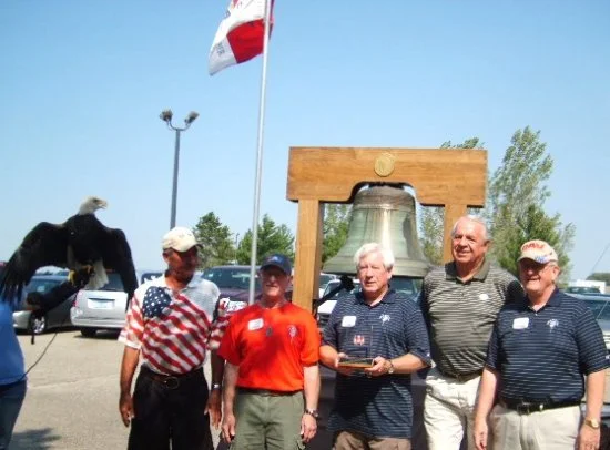 DAV members with the Bell of Honor 