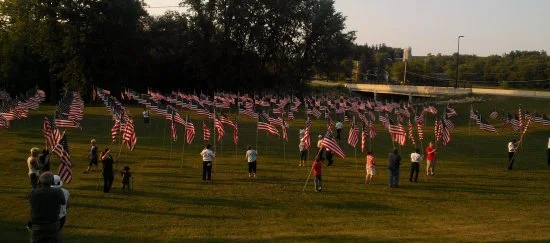 View of Field of Flags