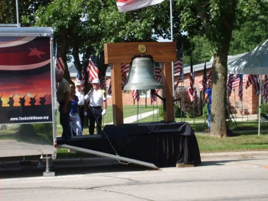 Bell of Honor at Hayfield Field of Flags Ceremony 