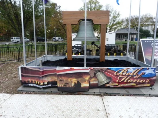  Bell of Honor on display at the Vietnam Veterans Memorial in Washington, DC. 