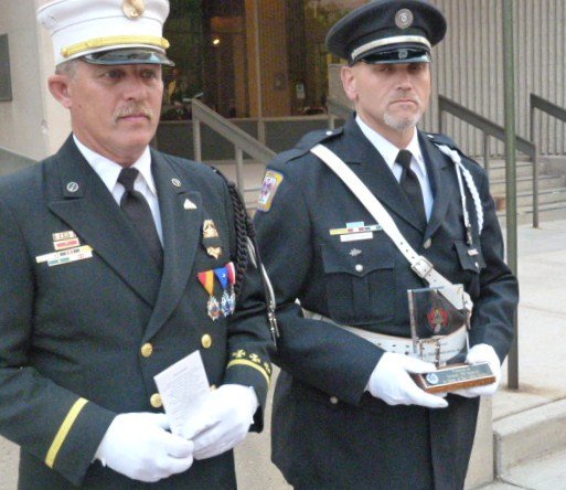  Bell of Honor Plaque given to National EMS Board Leaders. 